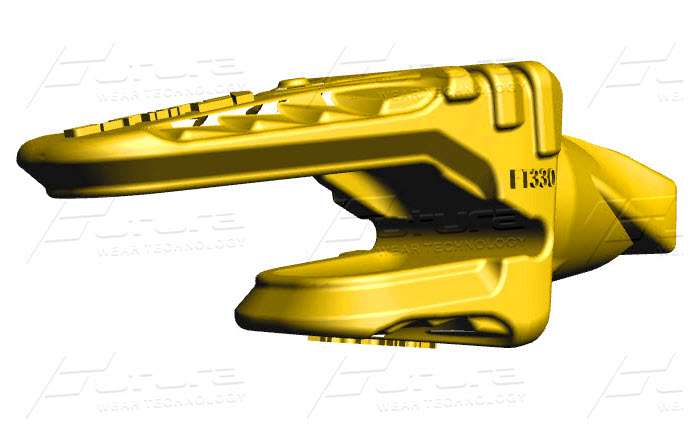 Futura Twister Zahnhalter Bagger Größe 330 LIP 40 MM