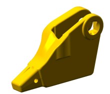 Zahnhalter  CORNER 1-Bolzen, Links - Lader J350