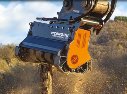 Forstmulcher Force One für Maschinengewicht 14,0 - 20,0 Tonnen (Breite 1630 MM) - Förster mit eingezogenen Schlägeln