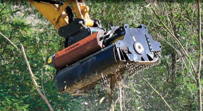 Mulcher 3,5 - 6,5 Tonnen Maschinengewicht, Breite 1380 MM