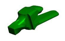 Zahnhalter V43 - Bagger, BOTTOM LEG 1-1/2
