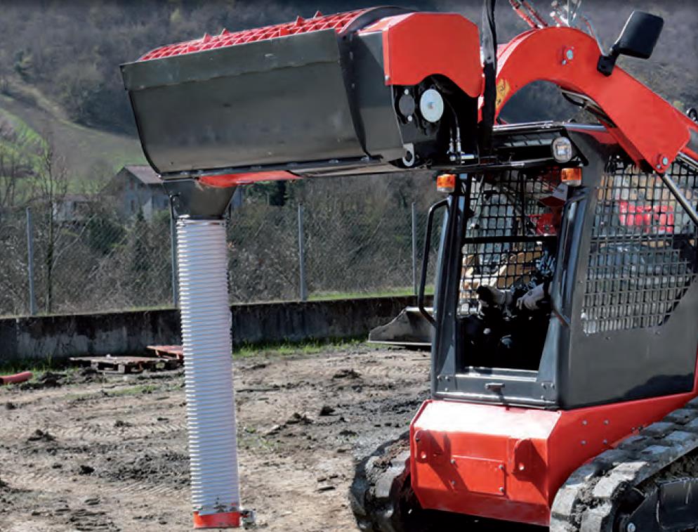 Betonmischer mit sichere Entleerung für Radlader, Mini-Frontlader, Skidloader, Anbaubagger, Teleskoplader