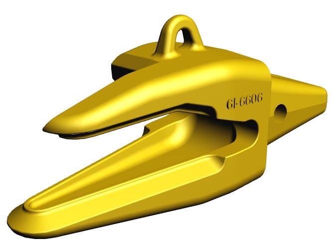 Zahnhalter zum Aufschweißen 2-STRAP, Links - Bagger J600