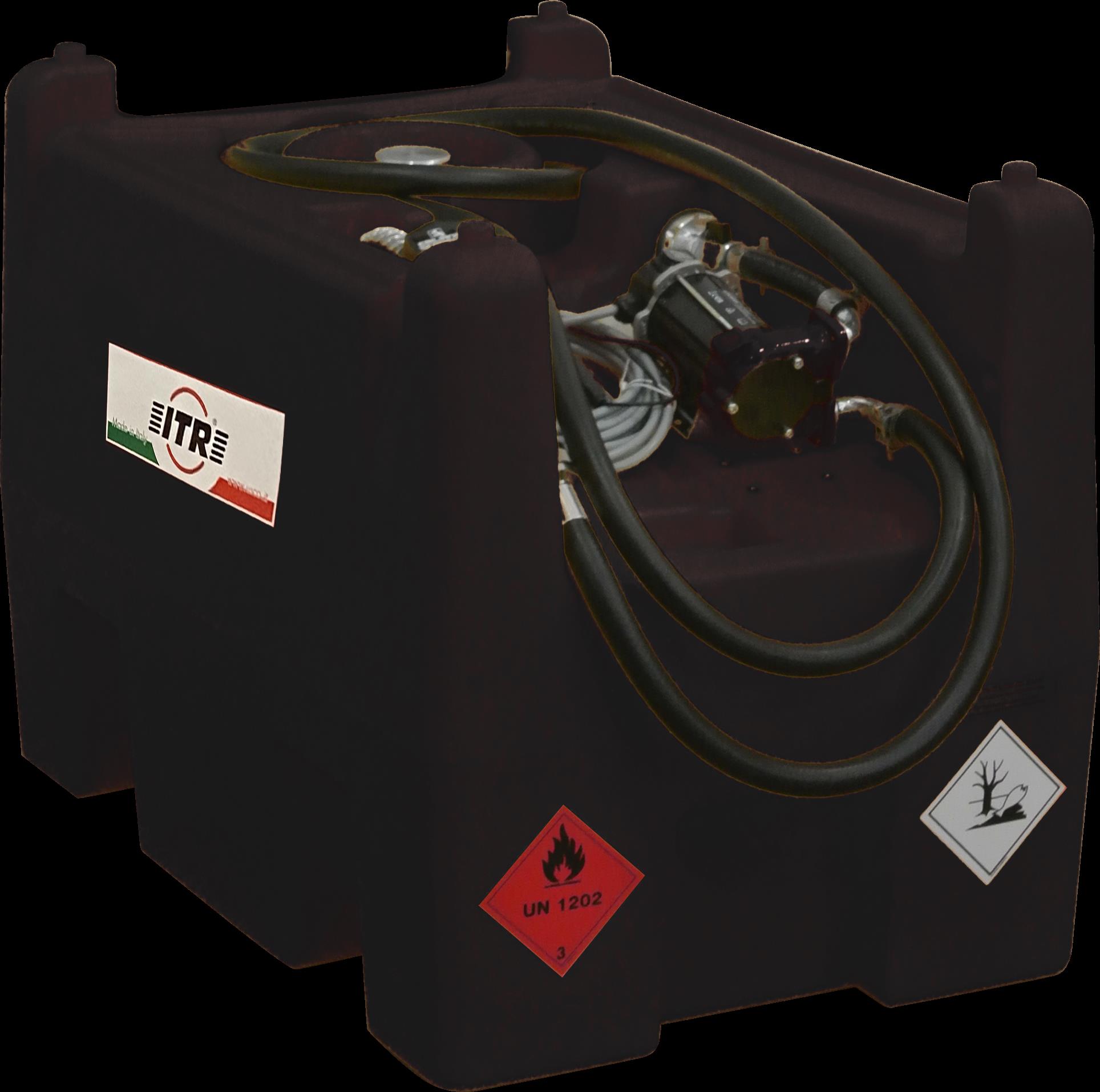 Benzintank Kunststoff, 220 Liter, 12V Pumpe, autom. Zapfhahn, 4m Schlauch