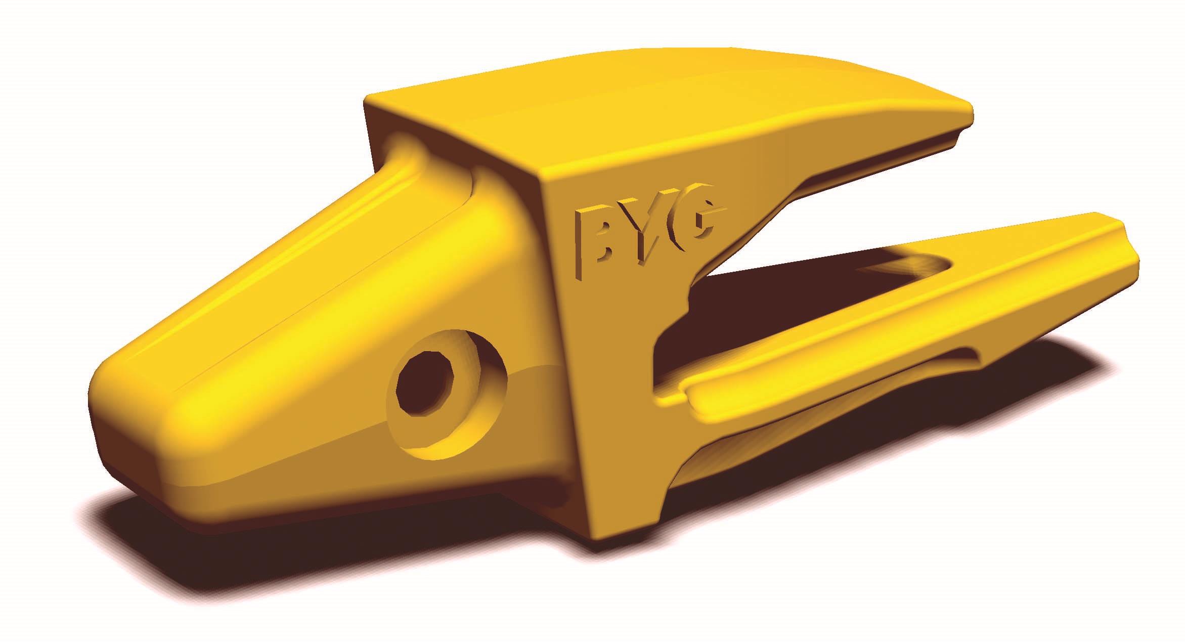 Zahnhalter zum Aufschweißen 2-STRAP, Mitte - Bagger J400