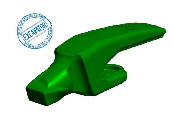 Zahnhalter V39 - Bagger, BOTTOM LEG 1-1/2