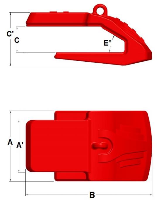 Lip Shroud UNIK 40mm - Verschleißschutz für Messer bis 40mm Breite 115mm
