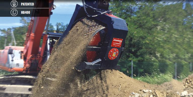 Siebtrommel Multiscreening für Maschinengewicht 5,0 bis 7,5 Tonnen