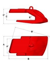 Lip Shroud - Verschleißschutz für Messer bis 50mm RH Lip Shroud - Verschleißschutz für Messer bis 50mm RH