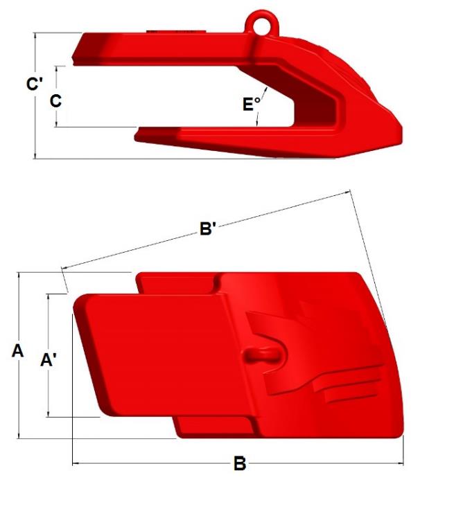 Lip Shroud - Verschleißschutz für Messer bis 50mm LH