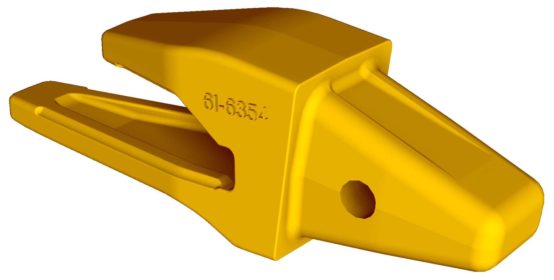 Zahnhalter zum Aufschweißen 2-STRAP, Mitte - Lader J350